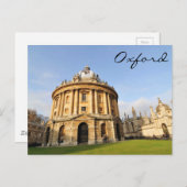 英国，オックスフォードの図書館 ポストカード (正面/裏面)