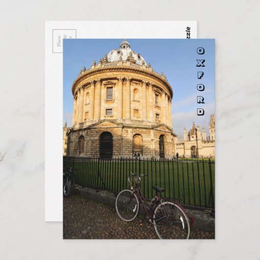 英国,オックスフォードの図書館 ポストカード (正面/裏面)