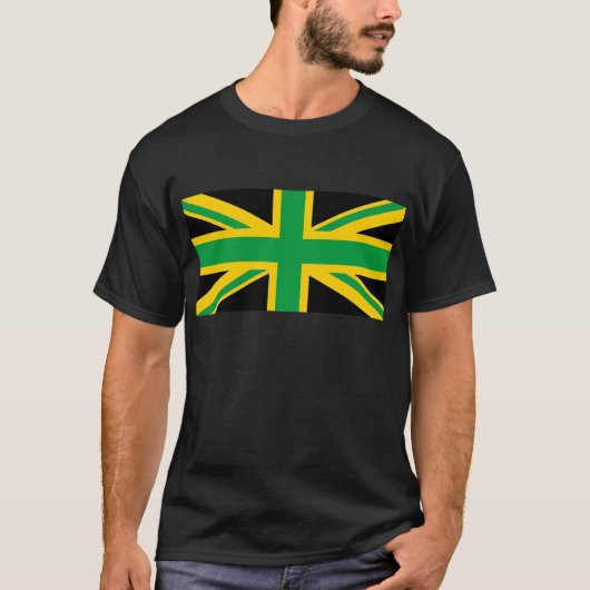 英国 – ジャマイカユニオンジャック Tシャツ (正面)