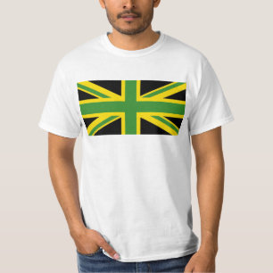 英国 – ジャマイカ連合ジャック国旗 Tシャツ