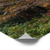 英国。ディーンの森。サンビームがAを貫通する ポスター (角)