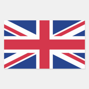英国 ユナイテッドキングダム ユニオンジャック フラグ 長方形シール