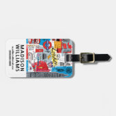 英国·ロンドン ラゲッジタグ (正面横)