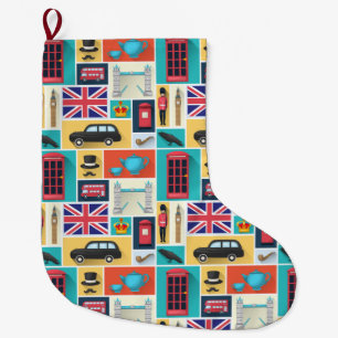 英国·ロンドン ラージクリスマスストッキング