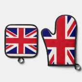 英国 鍋つかみ&鍋敷きセット (正面)