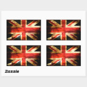 英国 長方形シール (シート)
