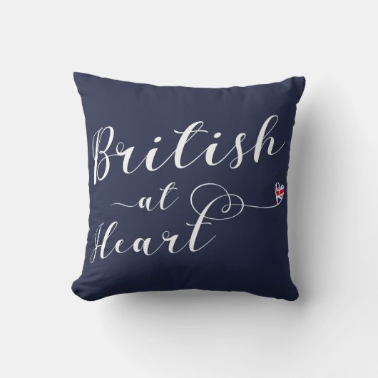 英国Atハートスロークッション， UK クッション (正面)