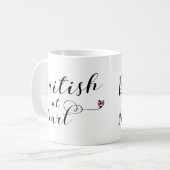 英国Atハート，英国，素晴らしイギリス コーヒーマグカップ (正面左)