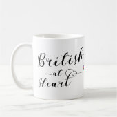 英国Atハート，英国，素晴らしイギリス コーヒーマグカップ (左)