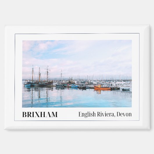 英国Brixham, English Riviera マグネット (正面)
