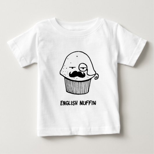 英国muffin.png ベビーTシャツ (正面)