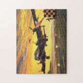 英国WWII爆撃機の離陸 ジグソーパズル (縦)