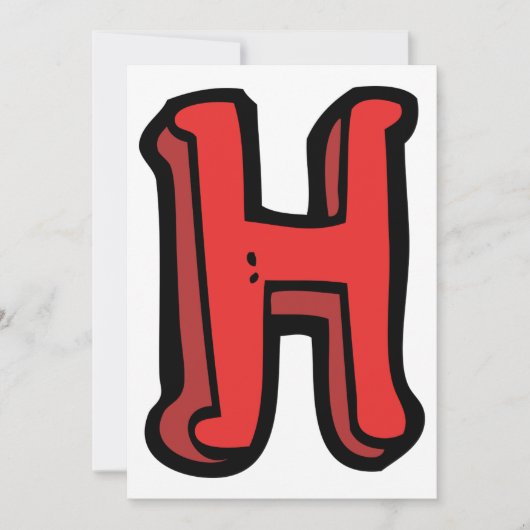 英大文字H招待状 招待状 (正面)
