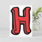 英大文字H招待状 招待状 (スタンド正面)