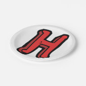 英大文字H ペーパープレート (アングル)