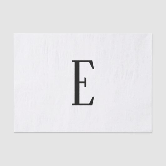 英字 | モノクロ or カラー自由入力  薄葉紙 (正面)