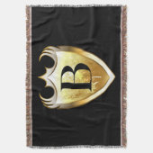 英字B大文字 スローブランケット (正面縦)