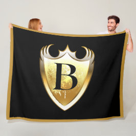 英字B大文字 フリースブランケット