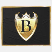 英字B大文字 フリースブランケット (正面(横))