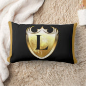 英字L大文字 ランバークッション (ブランケット)