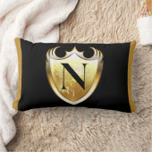英字N大文字 ランバークッション (ブランケット)