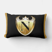 英字N大文字 ランバークッション (正面)