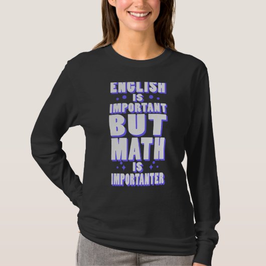 英数学はユーモア学校の先生 Tシャツ (正面)