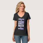 英数学はユーモア学校の先生 Tシャツ (正面フル)