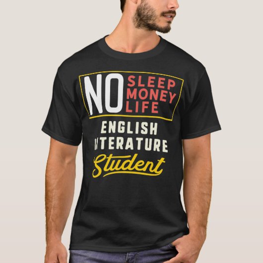 英文おもしろい学生専攻のの贈り物 Tシャツ (正面)