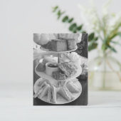 英文アフタヌーンティー葉書 ポストカード (スタンド正面)