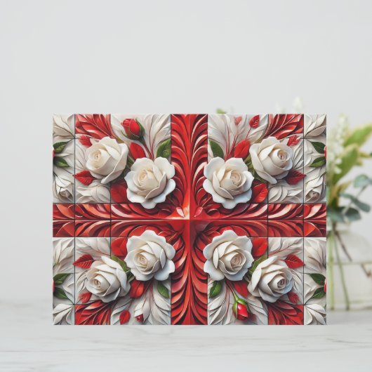 英文バラデザイン (スタンド正面)