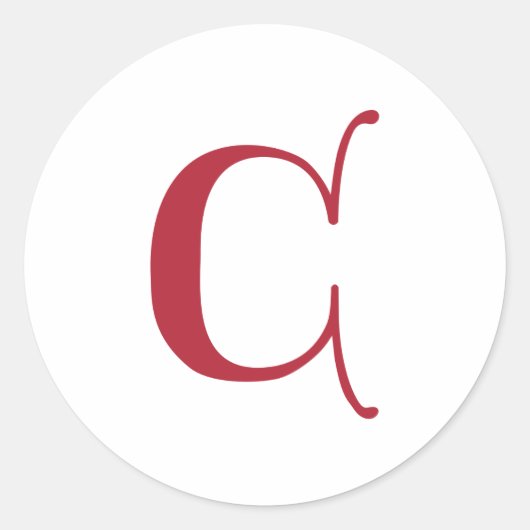 英文字ゴシック文字(C) ラウンドシール (正面)