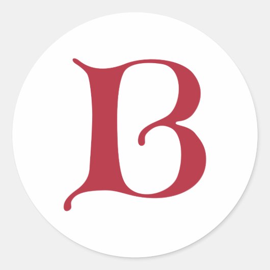 英文字ゴシック文字B ラウンドシール (正面)
