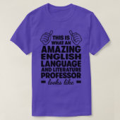 英文学教授1 Tシャツ (デザイン正面)