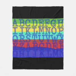 英文毛布 フリースブランケット
