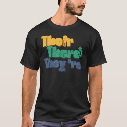 英文法のレッスン彼らは先生 Tシャツ (正面)