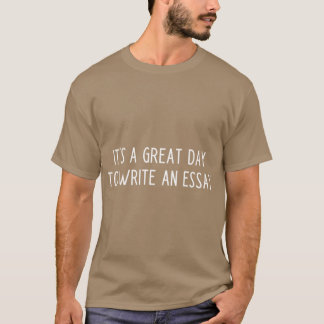 英文法の先生のためのお祝いギフト 英語の先生のためのエッセイを書くのに最高の日 Tシャツ
