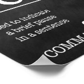 英文法の句読点ポスター ポスター (角)