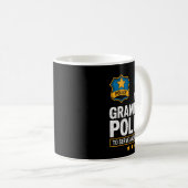 英文法の警察官 英語教師をサポートし訂正する コーヒーマグカップ (正面右)