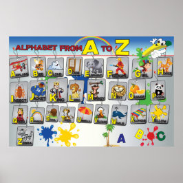 英文法アルファベットポスター ポスター