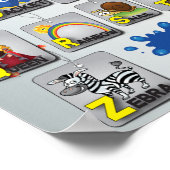 英文法アルファベットポスター ポスター (角)