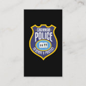 英文法警察おもしろい皮肉 名刺 (正面)