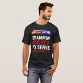 英文法警察官 英語教師 1 Tシャツ (正面フル)