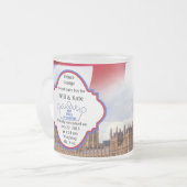 英王室の国ベビー王子ジョージ フロストグラスマグカップ (正面左)