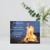 英知の忍耐力19 11の諺 ポストカード (スタンド正面)