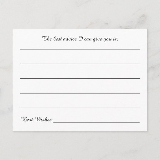 英知の水色の言葉をポストカード アドバイスカード (裏面)