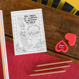 英知の真珠の人魚の着色はがき