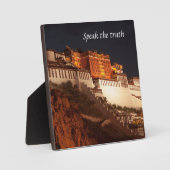 英知の言葉とイーゼル付き卓上板 フォトプラーク (正面)