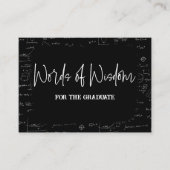 英知の言葉と数学の卒業勧告 エンクロージャーカード (正面)