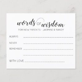 英知の言葉と新しい親アドバイス赤ちゃんシャワー